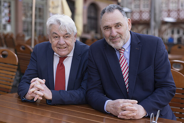 Die Autoren Hans Riebsamen und Rafael Herlich. © Helmut Fricke