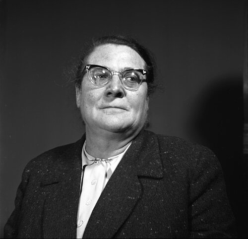 Portrait von SPD MdB Helene Wessel 1957, J.H. Darchinger/Friedrich-Ebert-Stiftung, 6/FJHD006615