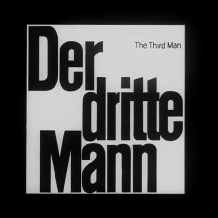 Logo der 1950 erschienenen deutschen Fassung des Films Der dritte Mann. Foto: Atlas Film, Public domain, via Wikimedia Commons, https://upload.wikimedia.org/wikipedia/commons/1/10/Der_dritte_Mann_Logo_001.png