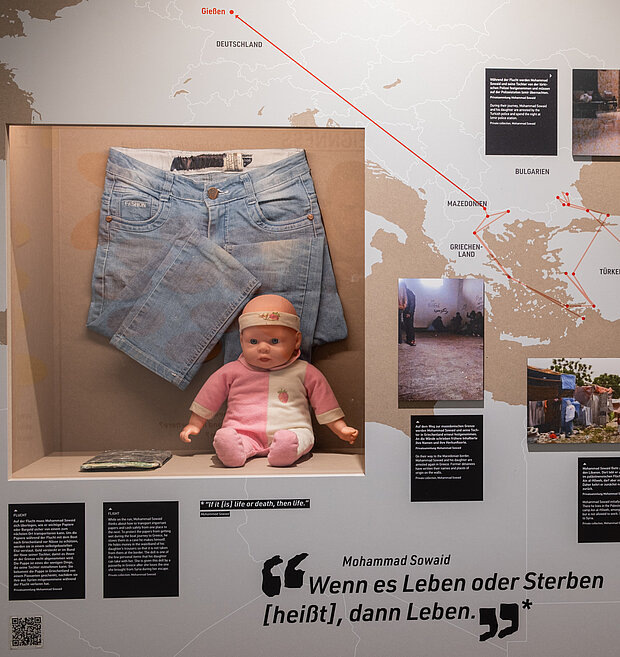 Die Puppe von Mohammad Sowaids Tochter, Bild: Lern- und Erinnerungsort Notaufnahmelager Gießen