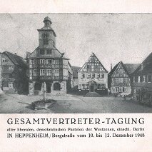 11. Dezember 1948 75. Jahrestag der Gründung der FDP im südhessischen