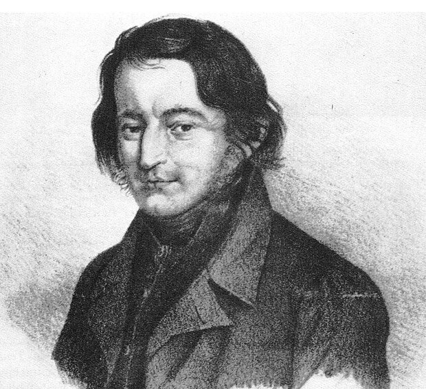 Porträtzeichnung Dr. Friedrich Ludwig Weidig, Jahr unbekannt, als gemeinfrei gekennzeichnet, https://commons.wikimedia.org/wiki/File:Friedrich_Ludwig_Weidig-Gr.jpg, ausgeschnitten von HLZ, CC0 1.0