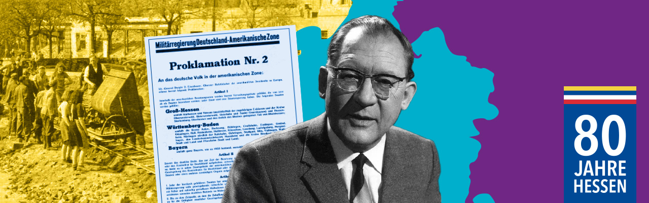 Bild links: Medienzentrum Hanau Bildarchiv, Bild Eugen Kogon: picture alliance / Sammlung Richter 